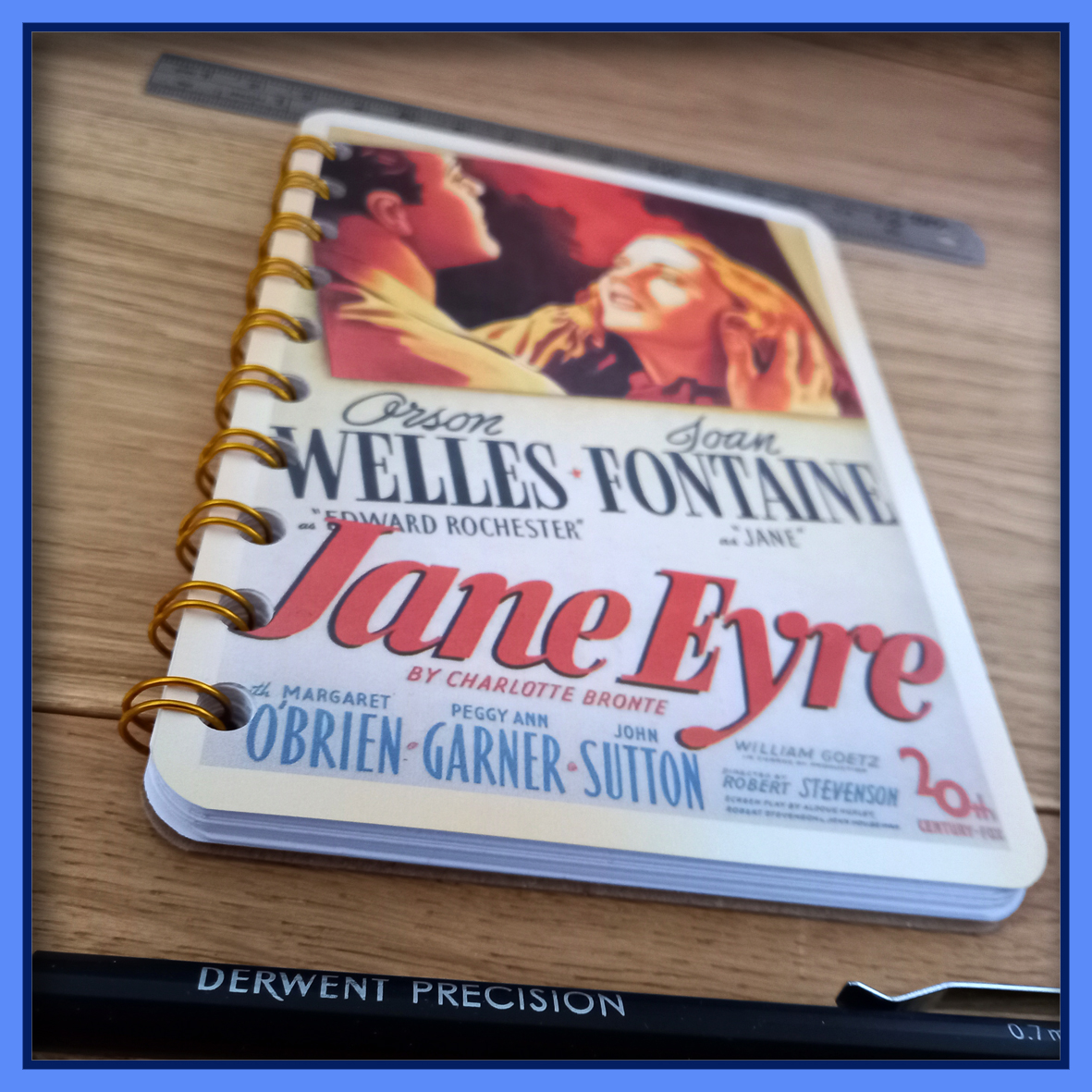 Jane Eyre Movie Poster Wire Bound Notebook